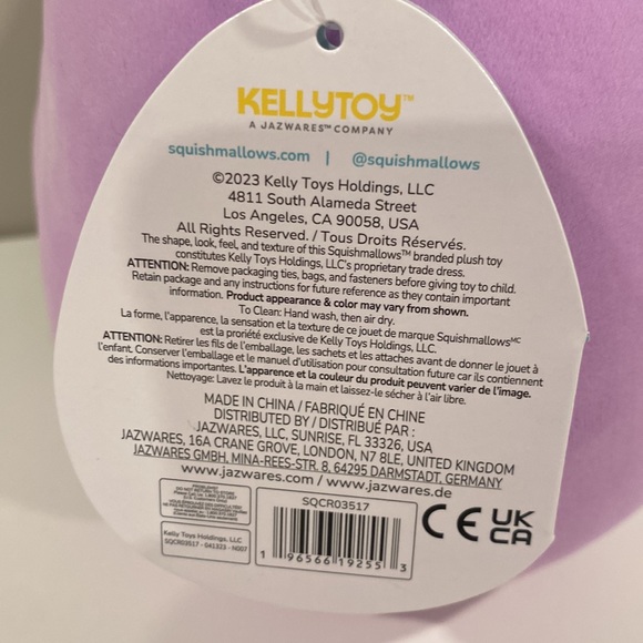 Squishmallow Alexie the Cow 8” Gold Horns NWT - Picture 3 of 4